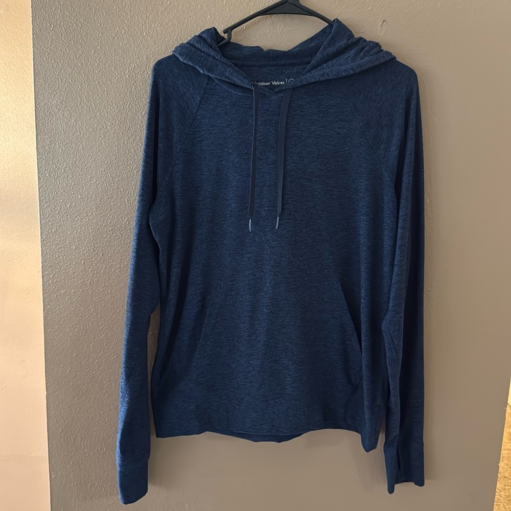 EUC Outdoor Voices Navy Cloudknit Hoodie